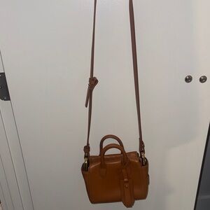 J. Crew Tan Leather Crossbody Bag